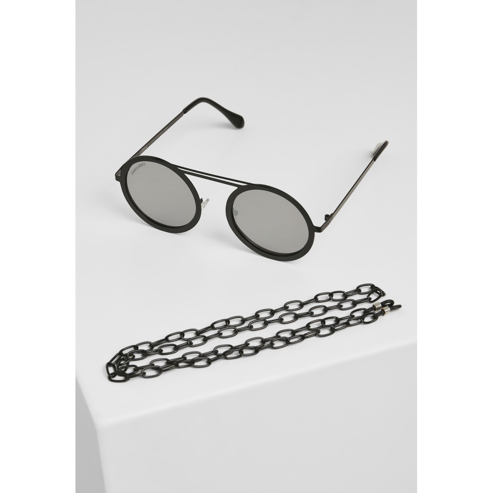 Urban Classics Urban Classics - Sunglasses silver mirror/blac 104 Chain