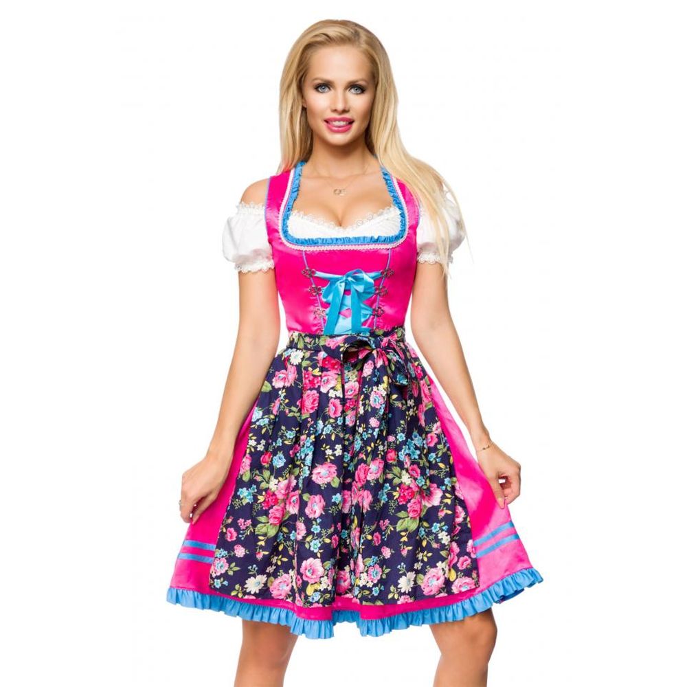 Dirndline Dirndline Kostum Kleid Dirndl Oktoberfest Rosa Attitude Deu